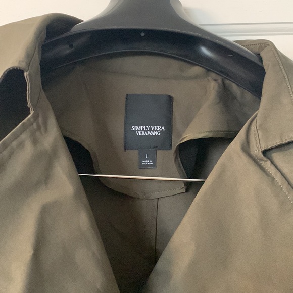 NWT Army Green Belted Jacket size Large - Picture 6 of 6